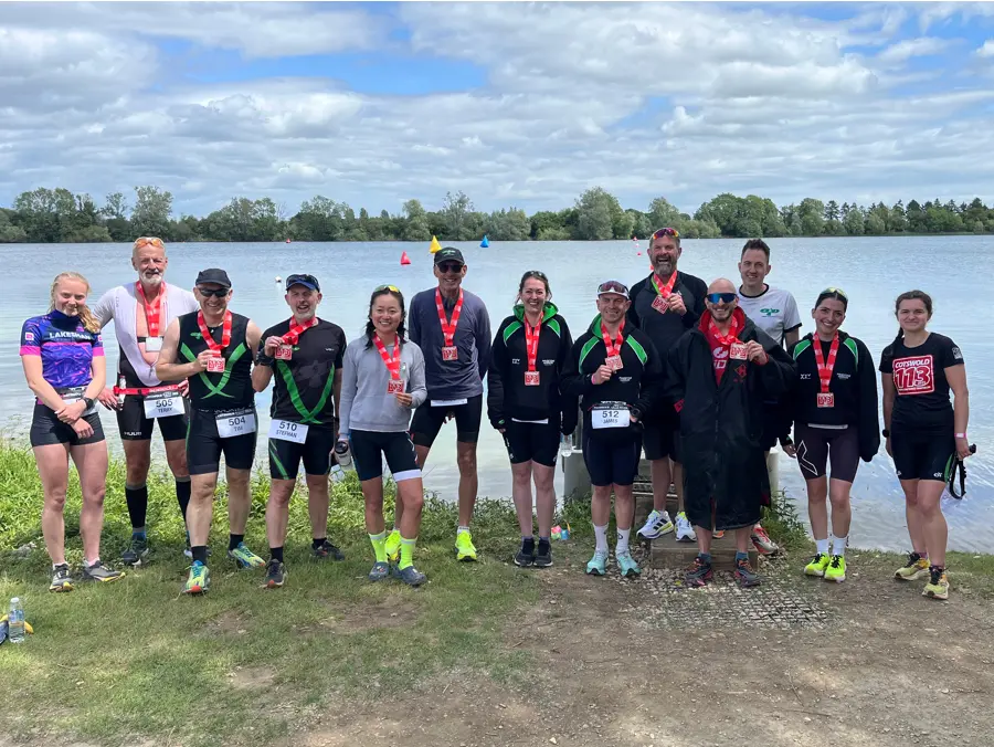 Maidstone Harriers' Big Weekend in the Cotswolds for Cotswolds 113 triathlon and aquabike, 2025