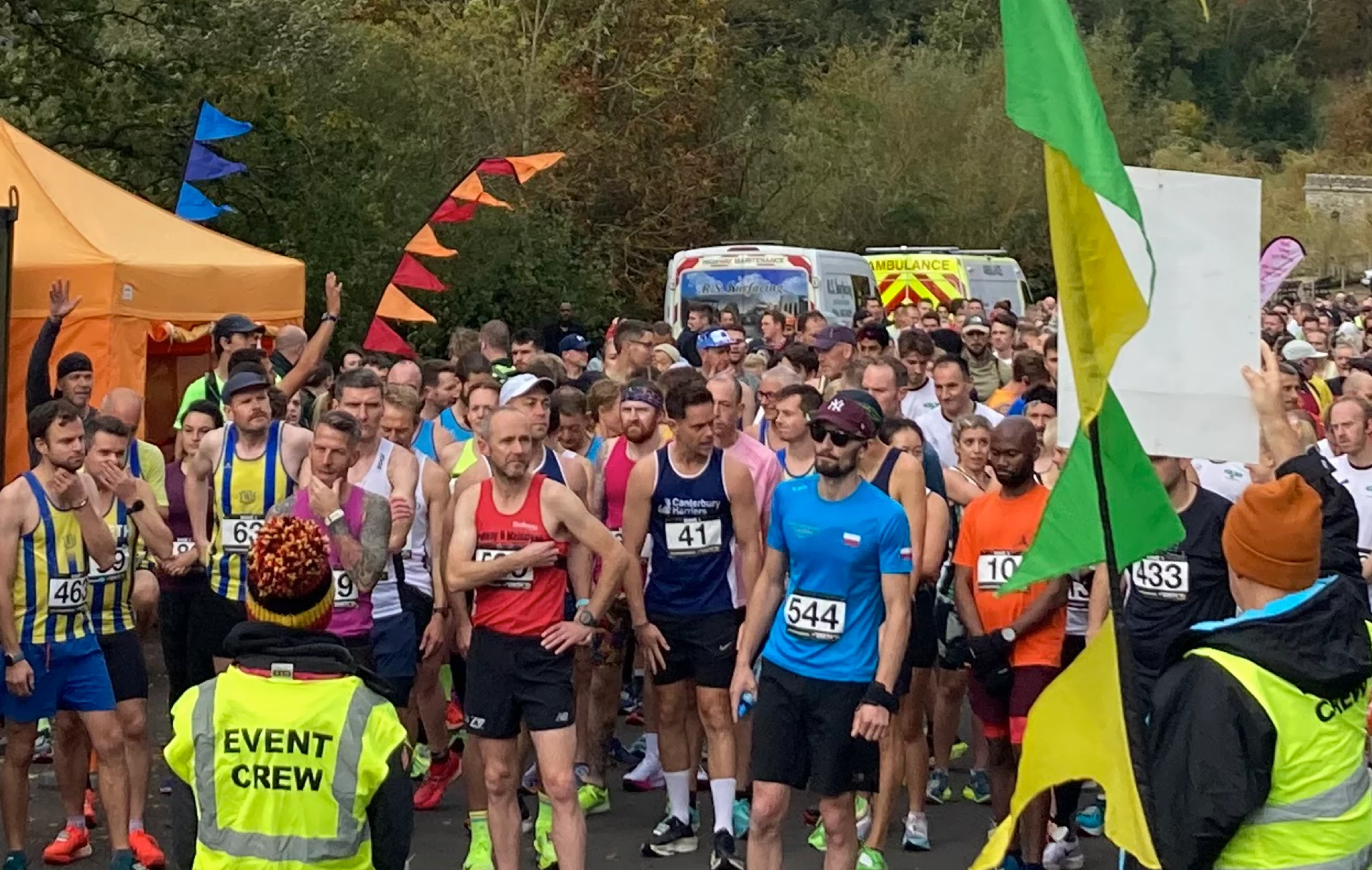 Maidstone Half Marathon 2025 at Mote Park. Maidstone Harriers, the community driven running club