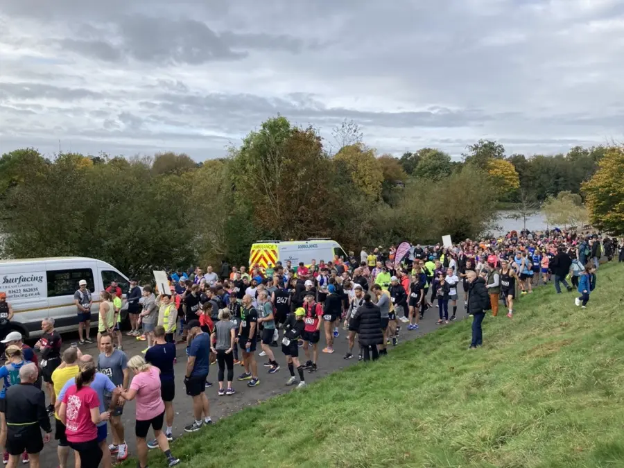 Maidstone Half Marathon 2025 at Mote Park. Maidstone Harriers, the community driven running club