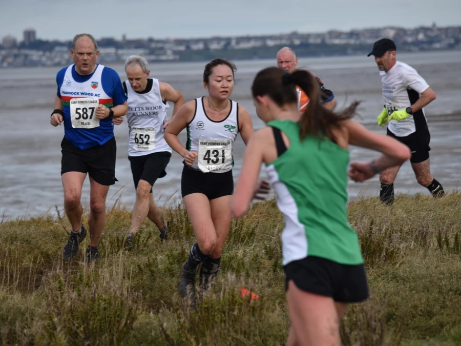 KFL All Hallows 2024 - Kent Fitness League runners in action. Maidstone Harriers