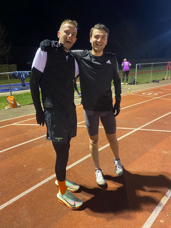 Phil Edmonds smiling for a photo at the Tuesday track session.