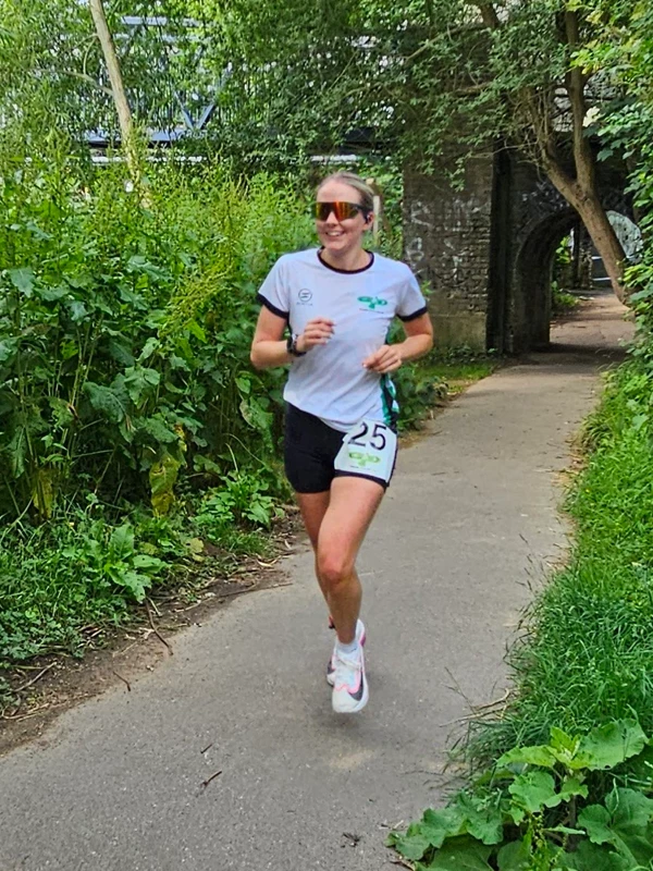 Finette Coleman competing in the 2025 Maidstone Harriers David Thornby 10k