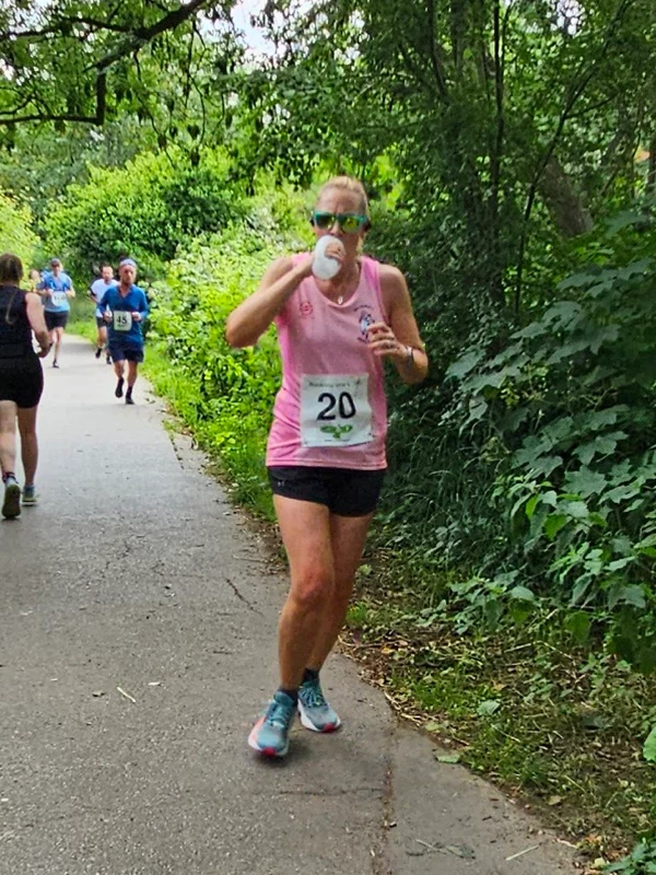 Lucy Butt competing in the 2025 Maidstone Harriers David Thornby 10k