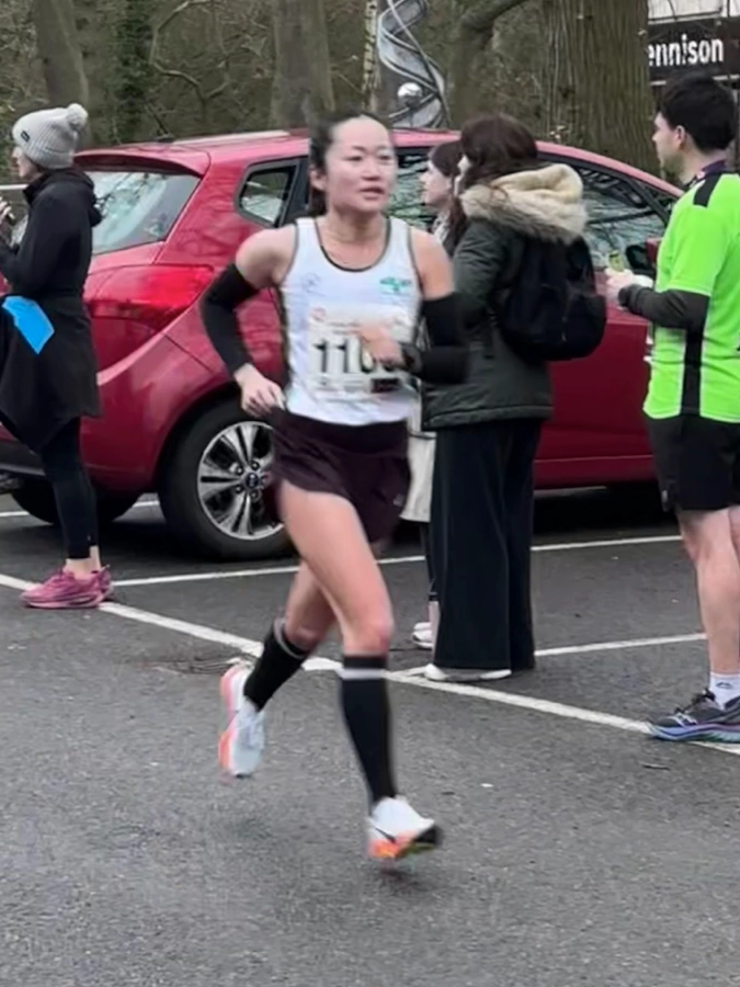 Maidstone Harriers runner Holly Pan racing at Canterbury 10 Mile