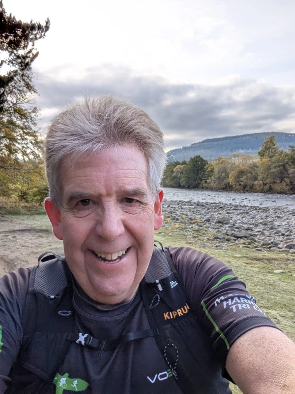 Maidstone Harriers Member of the Month for February 2026 is Matt Fraser. Photo is Matt at the Dramathon race 2024