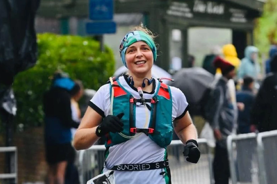 Maidstone Harriers, Jo Smit running a wet ultramarathon